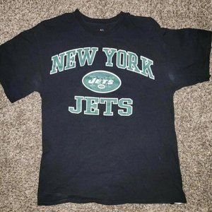 NFL Team New York Jets T Shirt Men's Large Short Sleeve Black